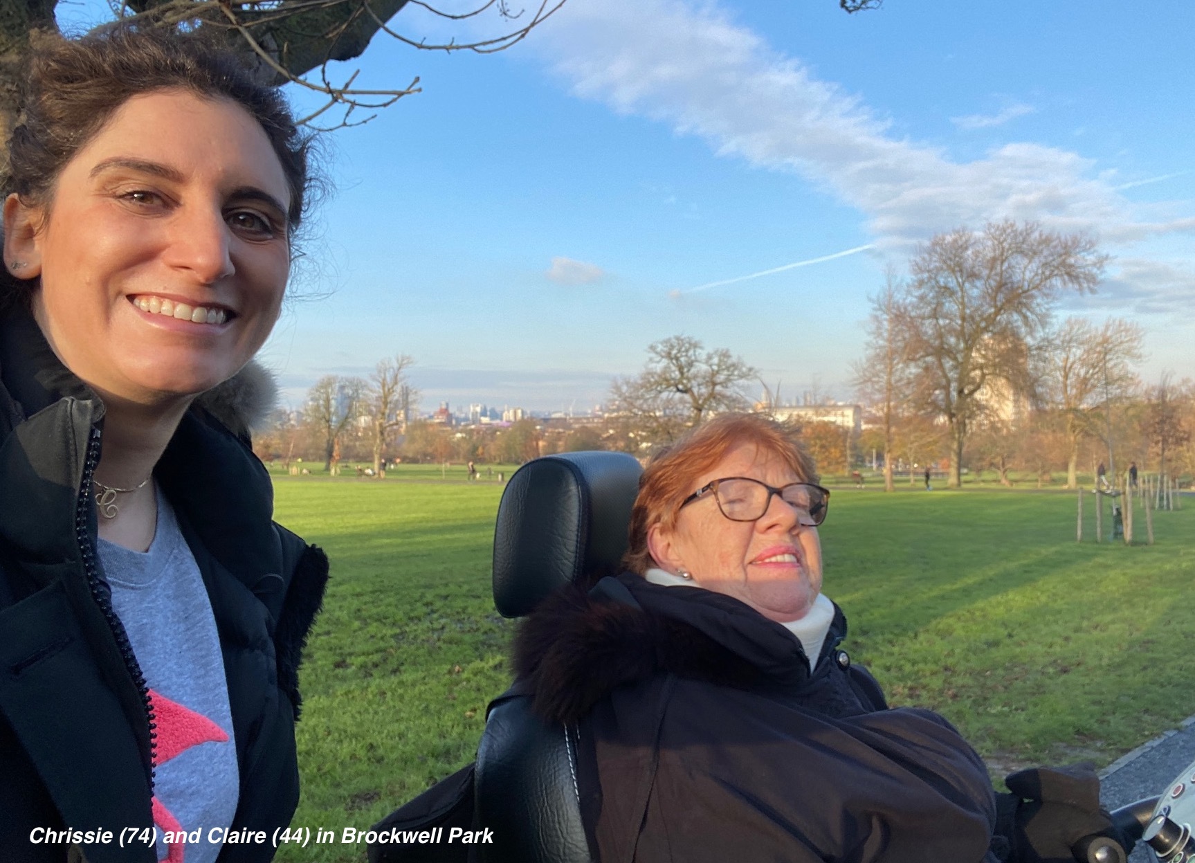 Claire And Chrissie On Walk In Brockwell